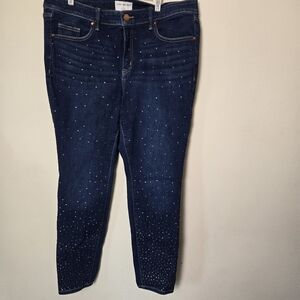 Lane Bryant bejeweled stretch jeggings jeans size 18